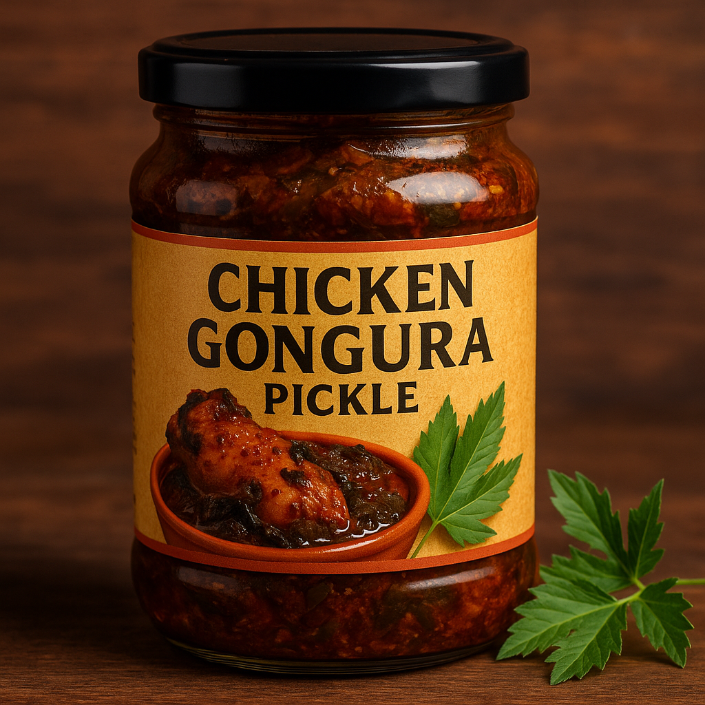 Chicken gongura pickle